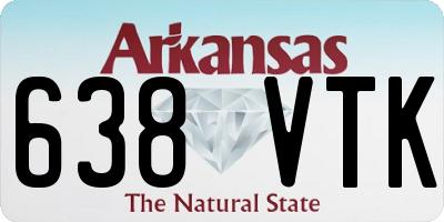 AR license plate 638VTK