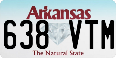 AR license plate 638VTM