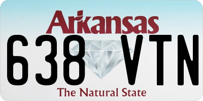 AR license plate 638VTN