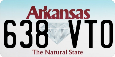 AR license plate 638VTO