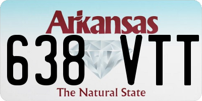 AR license plate 638VTT