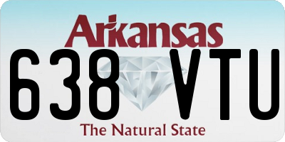 AR license plate 638VTU
