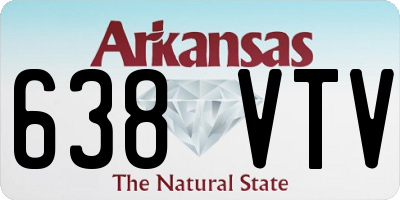 AR license plate 638VTV