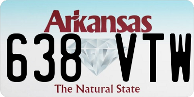 AR license plate 638VTW