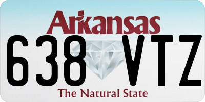 AR license plate 638VTZ