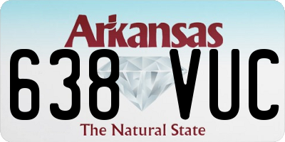 AR license plate 638VUC