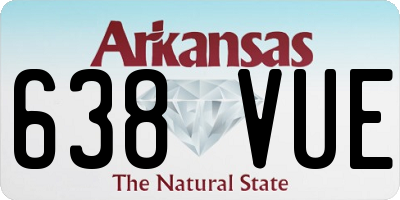 AR license plate 638VUE