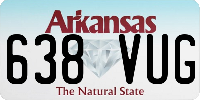 AR license plate 638VUG