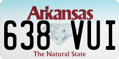 AR license plate 638VUI
