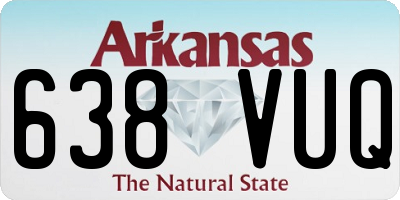 AR license plate 638VUQ