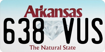 AR license plate 638VUS
