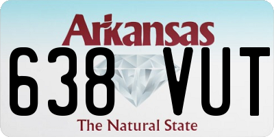 AR license plate 638VUT
