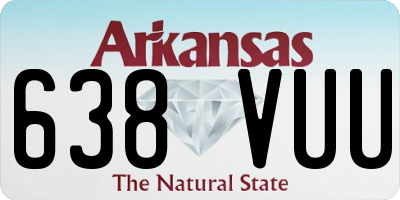 AR license plate 638VUU