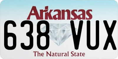 AR license plate 638VUX