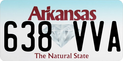 AR license plate 638VVA