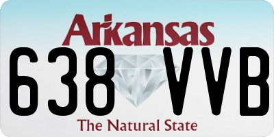 AR license plate 638VVB