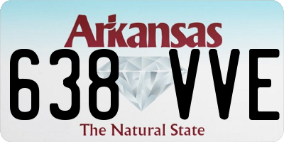 AR license plate 638VVE