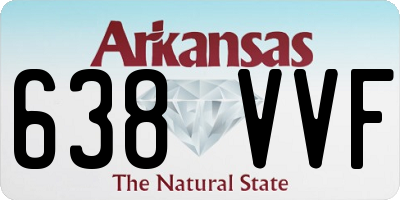 AR license plate 638VVF
