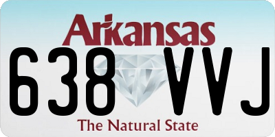 AR license plate 638VVJ
