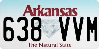 AR license plate 638VVM