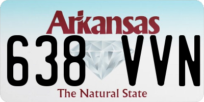 AR license plate 638VVN