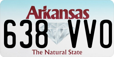 AR license plate 638VVO