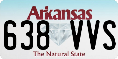 AR license plate 638VVS