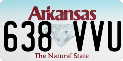 AR license plate 638VVU