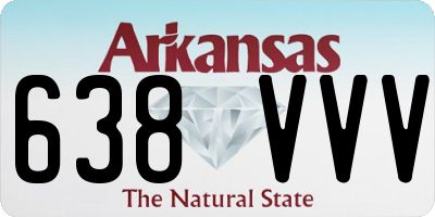 AR license plate 638VVV
