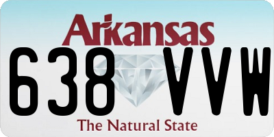 AR license plate 638VVW