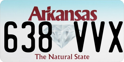 AR license plate 638VVX