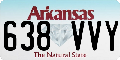 AR license plate 638VVY