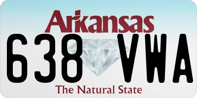 AR license plate 638VWA