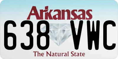 AR license plate 638VWC