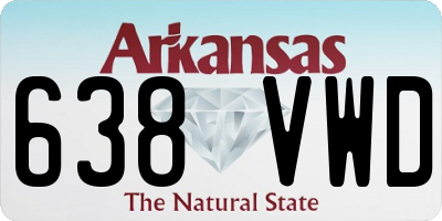 AR license plate 638VWD