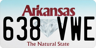 AR license plate 638VWE