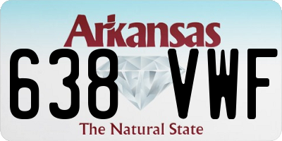 AR license plate 638VWF