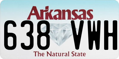 AR license plate 638VWH