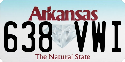 AR license plate 638VWI
