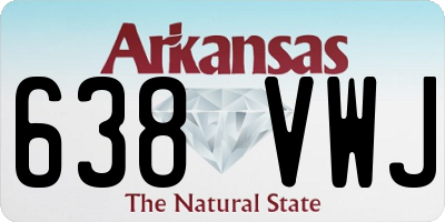 AR license plate 638VWJ
