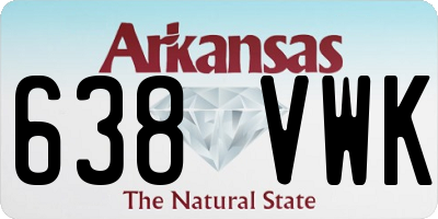 AR license plate 638VWK