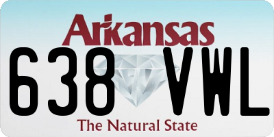 AR license plate 638VWL