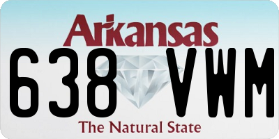 AR license plate 638VWM