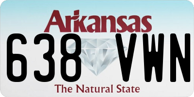 AR license plate 638VWN