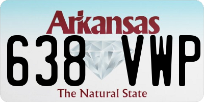 AR license plate 638VWP