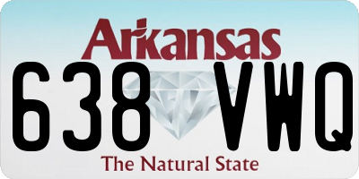 AR license plate 638VWQ