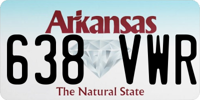 AR license plate 638VWR