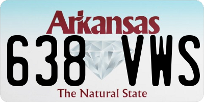 AR license plate 638VWS