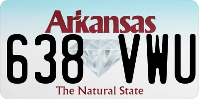 AR license plate 638VWU