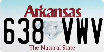 AR license plate 638VWV